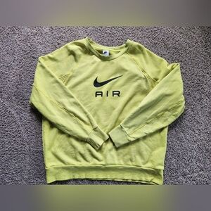 Nike Air Yellow Crewneck Sweatshirt Men's Size XXL